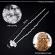 Elegant Pearl Flower Rhinestone Hairpin Clips